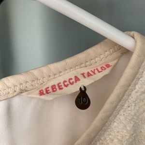 Rebecca Taylor Boulce and Leather Dress - Size 10